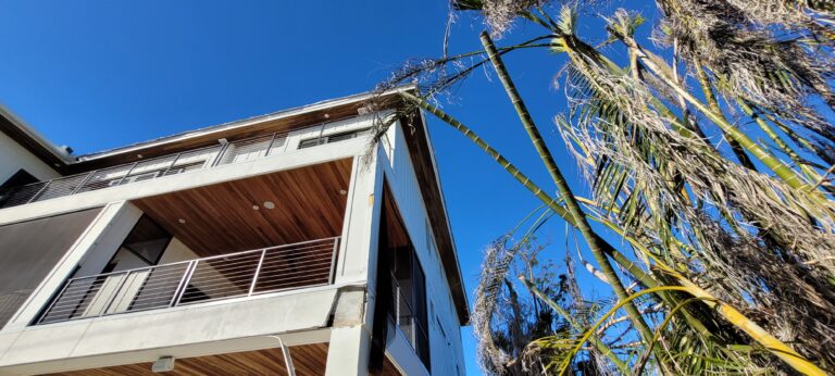 Stucco siding damage