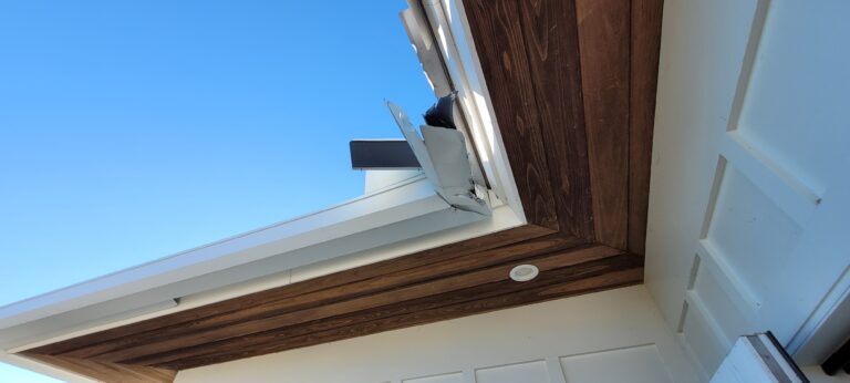 Gutter and soffit damage