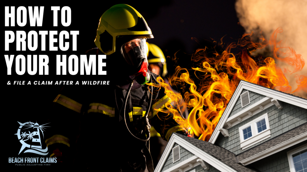 homeowner wildfire insurance claim tips california